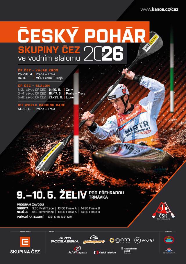 CP CEZ 2025 vodni slalom Želiv